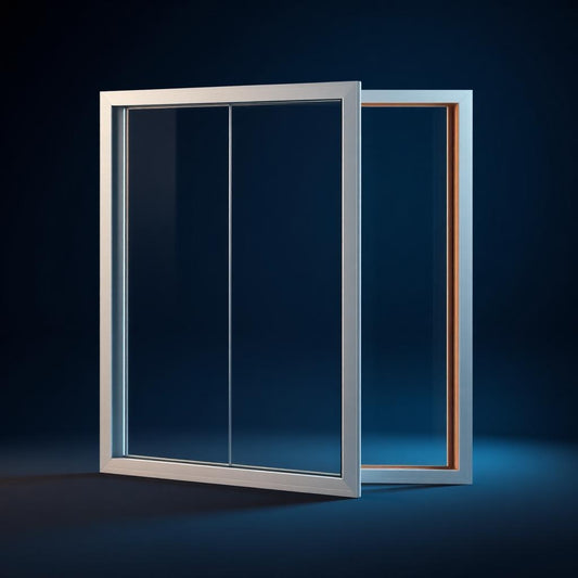 Insulated double-pane storefront IGU