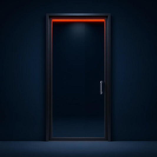 Commercial storefront glass panel